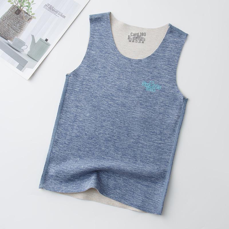 

Детский бесшовный шелковый жилет: Базовый слой с начесом на осень/зиму для мальчиков и девочек 100cm