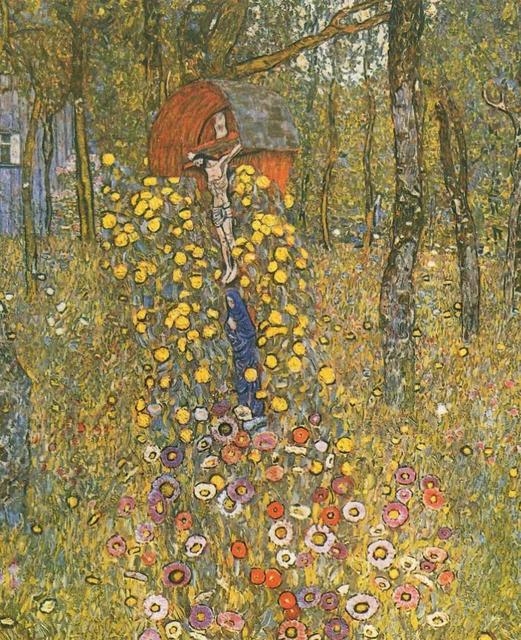 Gustav Klimt Flower Garden Diamond Painting 2022 New Collection Courtyard Landscape Diamond Embroidery Full Cross Stitch Q368