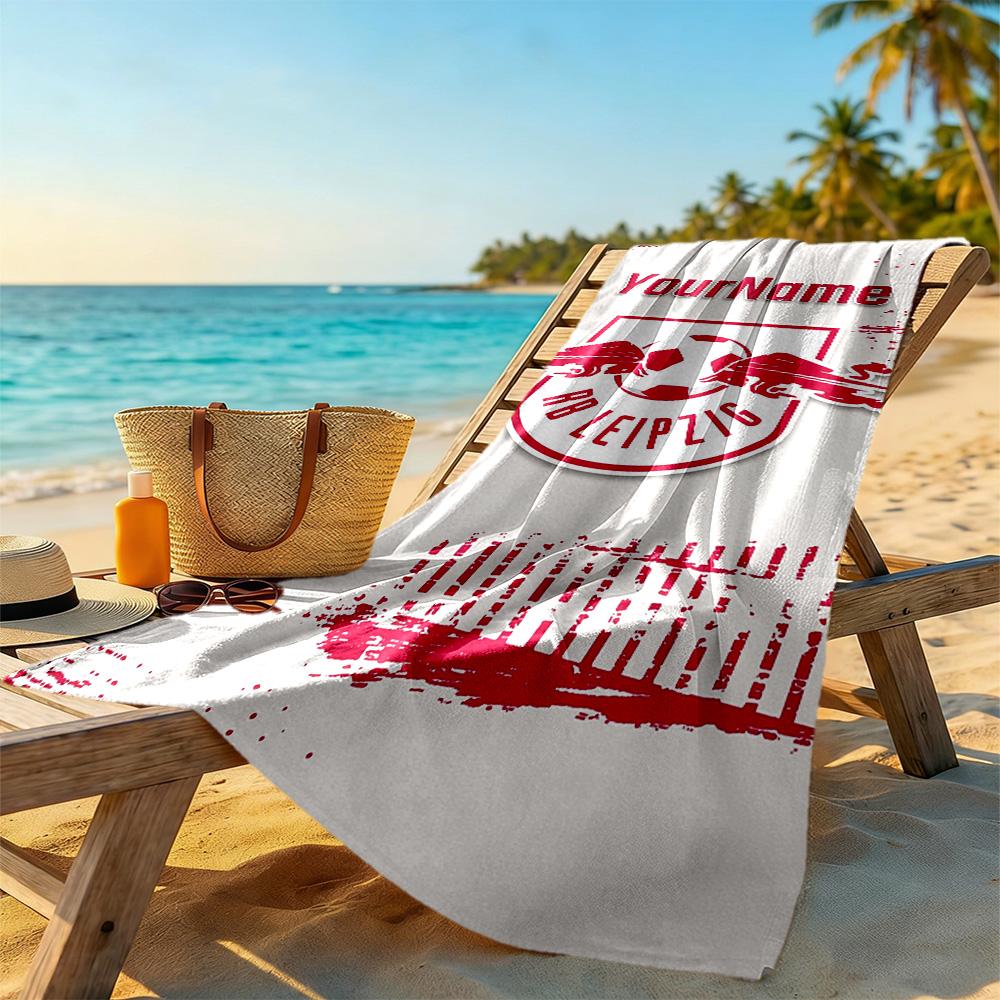 Rb Leipzig Customizable Name Beach Towel Super Soft Absorbent Portable For Swimmingbeachcamping Travel Beach Accessoriesgym