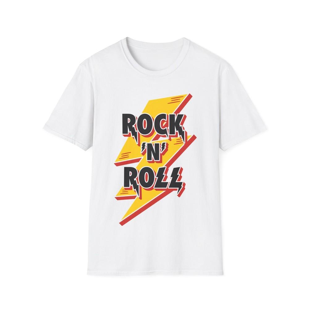 

Rock N Roll T-Shirt, Music Tee, Rock Music Logo, Rock Fan Gift, Rocker Top M