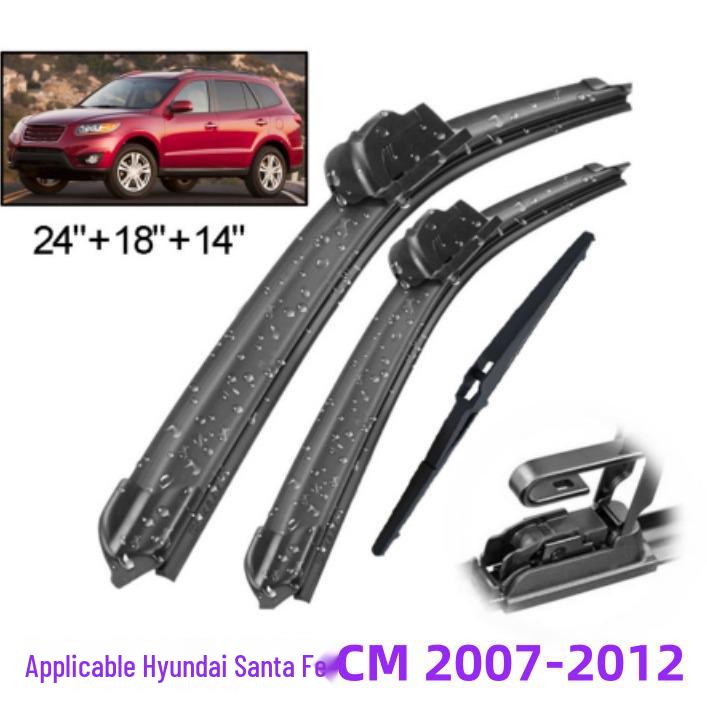 

Совместимые передние и задние щетки стеклоочистителя для Hyundai Santa Fe CM (2007-2012 гг.) Front pair + Rear single