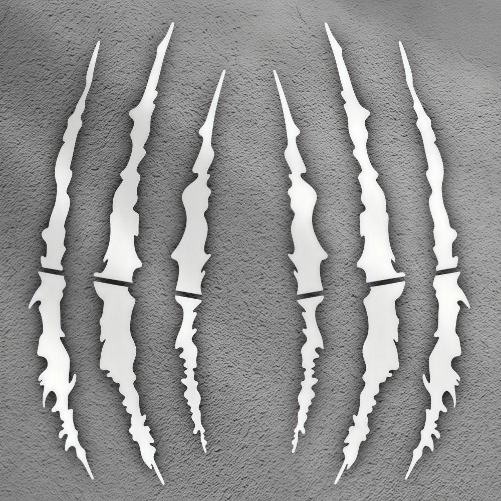 Demon Claw Motorcycle Stickers Vinyl Covering Scratches Helmet Stickers Solid Color Waterproof Car Vinyl Stickers