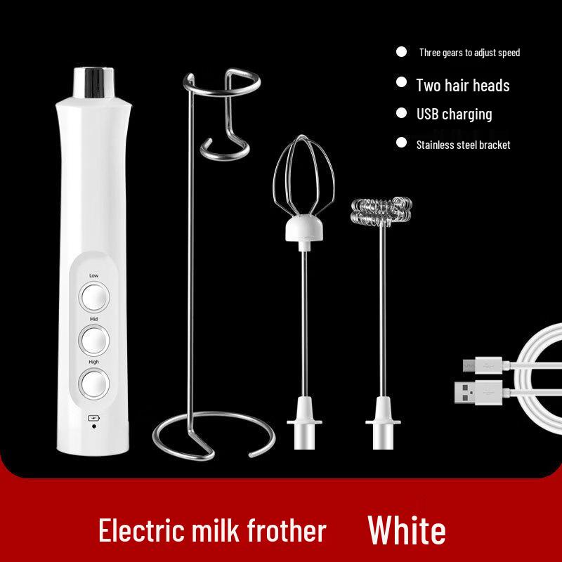 ZISIZ Handheld Electric Milk Frother & Egg Beater
