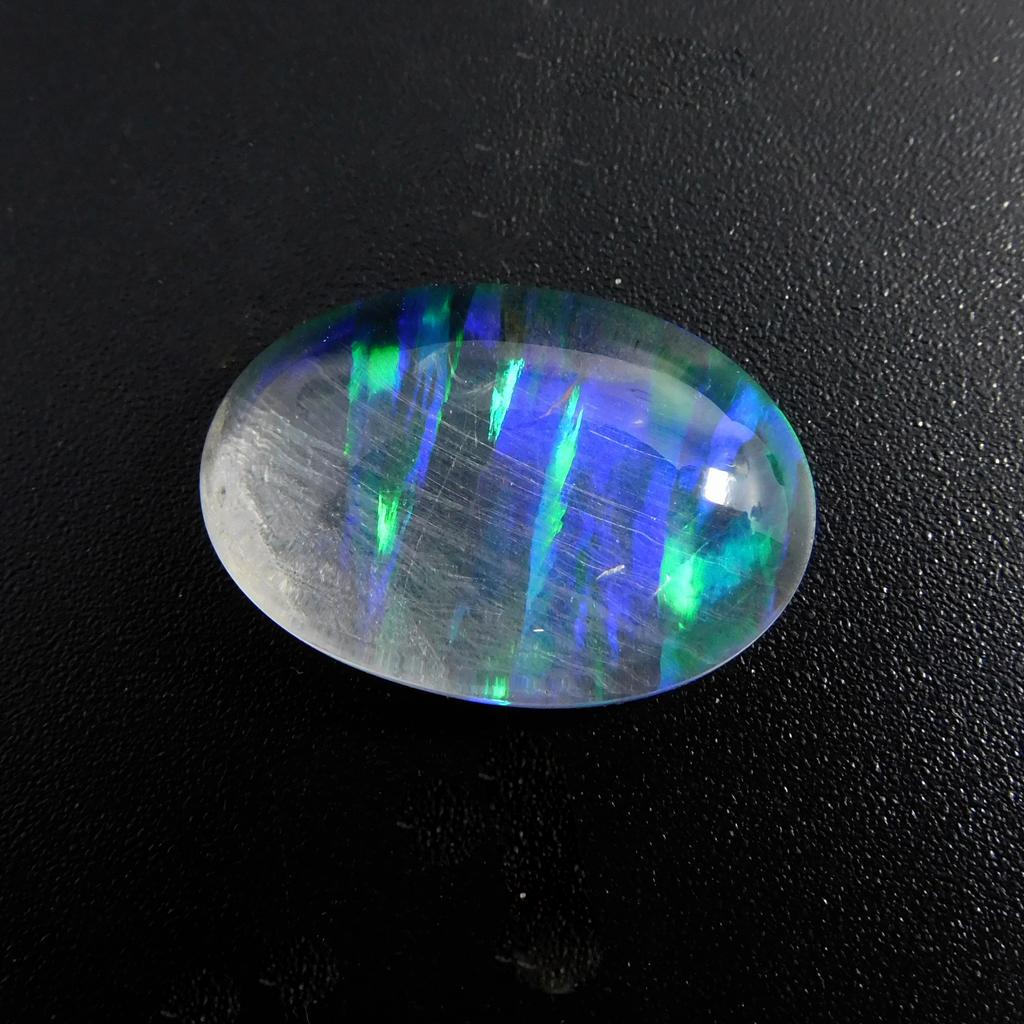 Lab-Created Opal Loose Gemstone 19.65 ct Boulder Oval Cut Multi Color October Birthday Birthstone