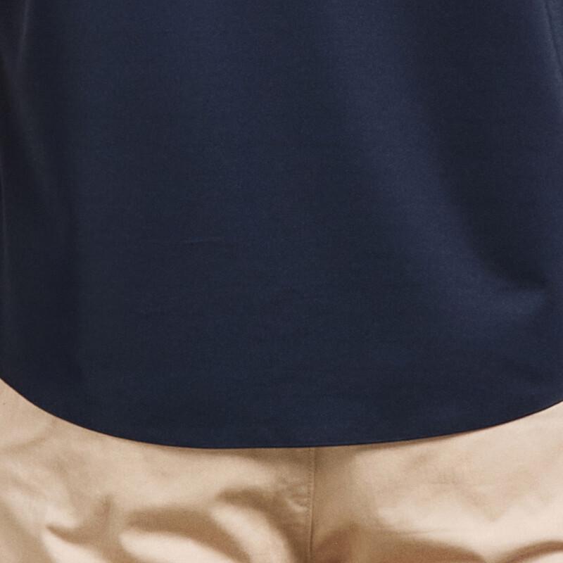 Antonio Men's Silk & Linen Blend Easy-Care Short Sleeve Shirt