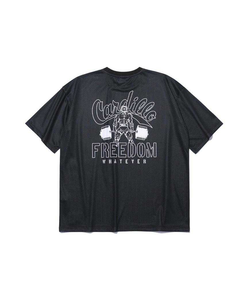 FREEDOM Cardillo Lift-Up Mesh Graphic T-Shirt (Black)
