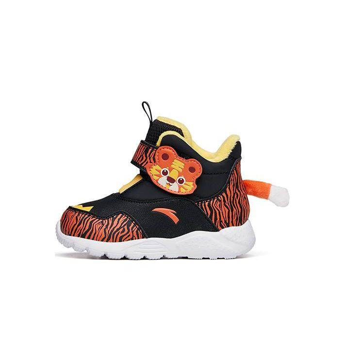 

Anta Детские спортивные повседневные нескользящие амортизирующие износостойкие теплые кроссовки с высоким верхом для ходьбы, детская обувь, черно-оранжевый A332140096-4 20