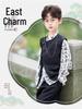 Boys' Chinese-Style Hanfu Set: Tang Suit Vest for Summer Performance