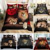 3D Printed Animal Lion Comfortable Duvet Quilt Cover Pillowcase Bedding Set Children Bedroom Decoration Home Textile
