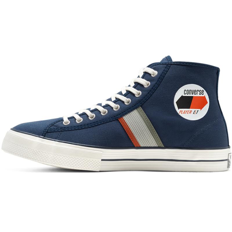 

Converse Star Player LT Hi Top Retro Slip Resistant Durable High Top Skate Shoes Unisex Blue and White 37