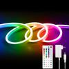 ShineBurky Waterproof LED Strip Light, RGB, 15m, 24V, Tube Light with Remote and Adapter, Music Sync and Timer Function, Dimmable and Color