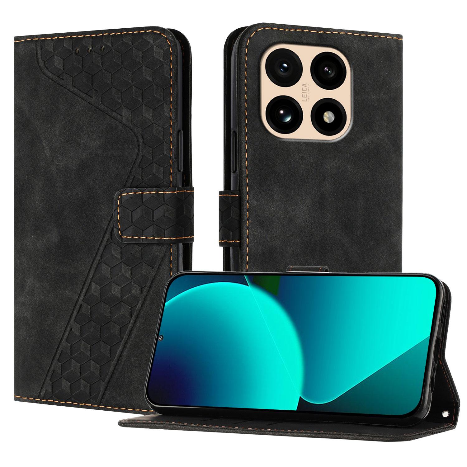 

For Xiaomi 15T Leather Case 7-Shaped Pattern Wallet Stand Shockproof Phone Cover