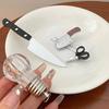 Girl Hair Pin Funny Imitation Scissor Knife Design Side Bang Hair Clip Stable Grip No Damage Small Hairpin Hair Accessory