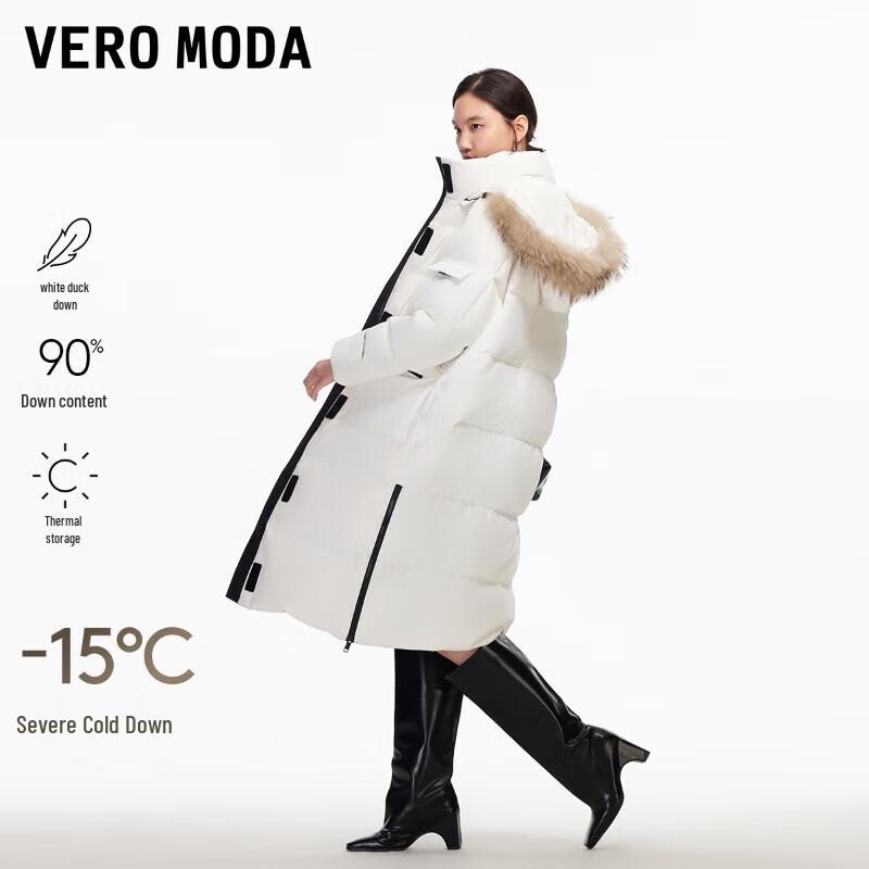 VEROMODA Women s Raccoon Fur Hooded Down Jacket S