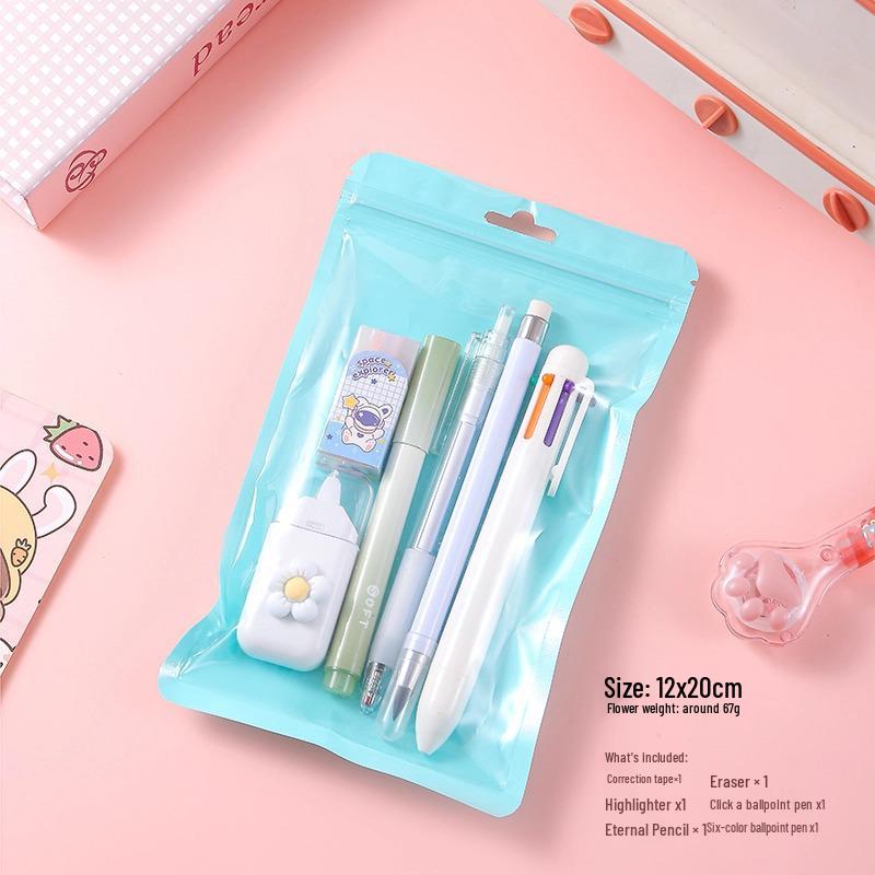 Gradient Color Mini Stationery Set for Junior and Senior High School Students