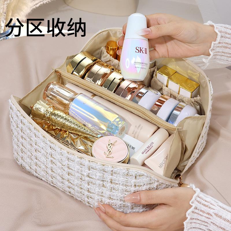 Cosmetic bag Women's portable large-capacity high-end fashion new travel toilet bag Cosmetics storage bag