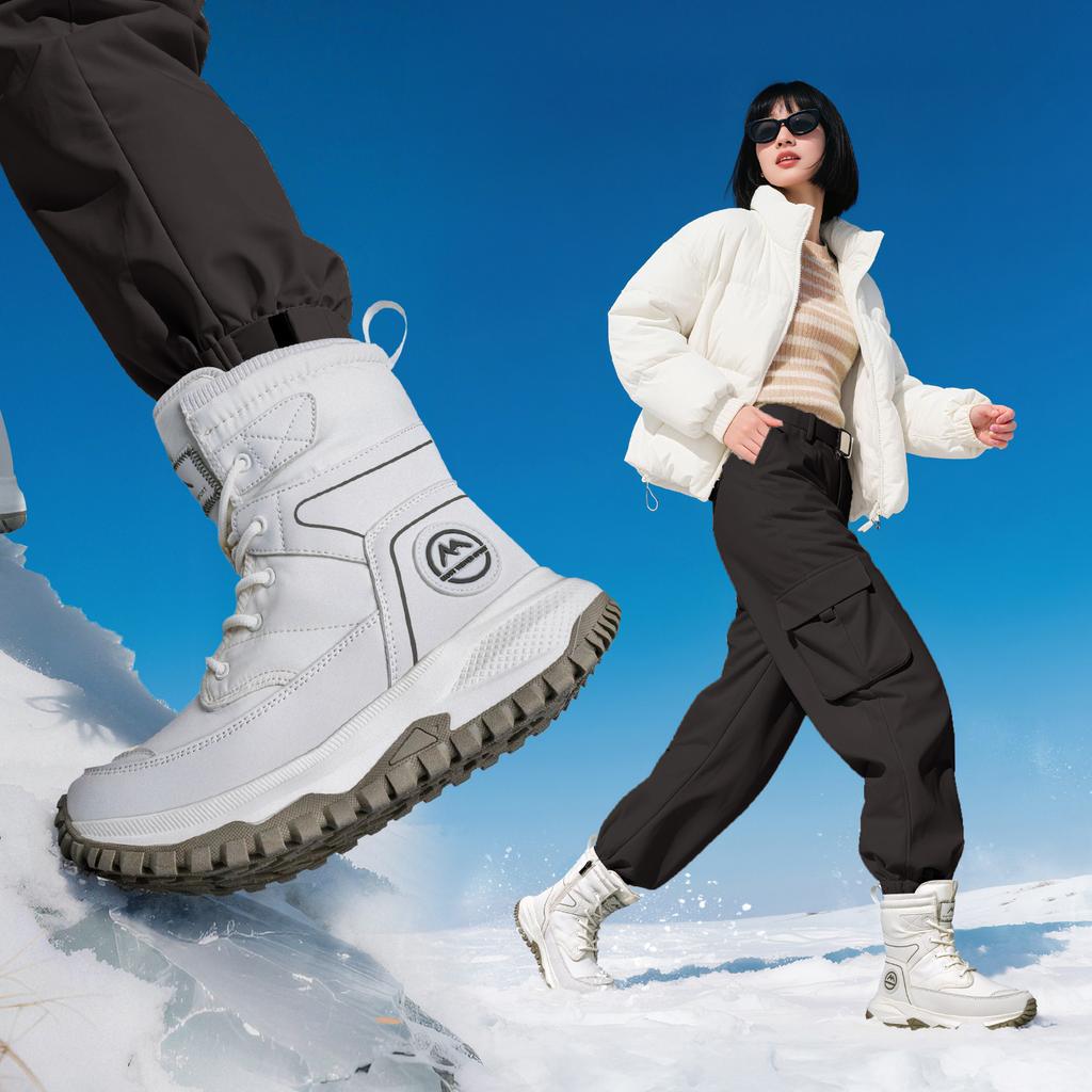 Snow Boots for Women In Winter Thickened and Warm Cotton Shoes Waterproof and Non Slip Short Boots