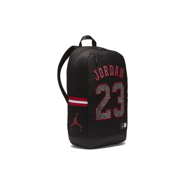 Jordan Goat 23 Sports Sweatshirt Print Crackle Pattern Polyester Basketball Backpack Unisex backpack Black 9A0419-023
