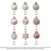 33Pcs/Box 3CM Light Gold + Pink Christmas Balls Christmas Tree Decorations Christmas Tree Ornaments Christmas Decorations Balls