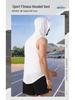 Men's Summer Quick-Dry Hooded Sports Vest - Casual, Breathable, European & American Style for Outdoor Running & Fitness