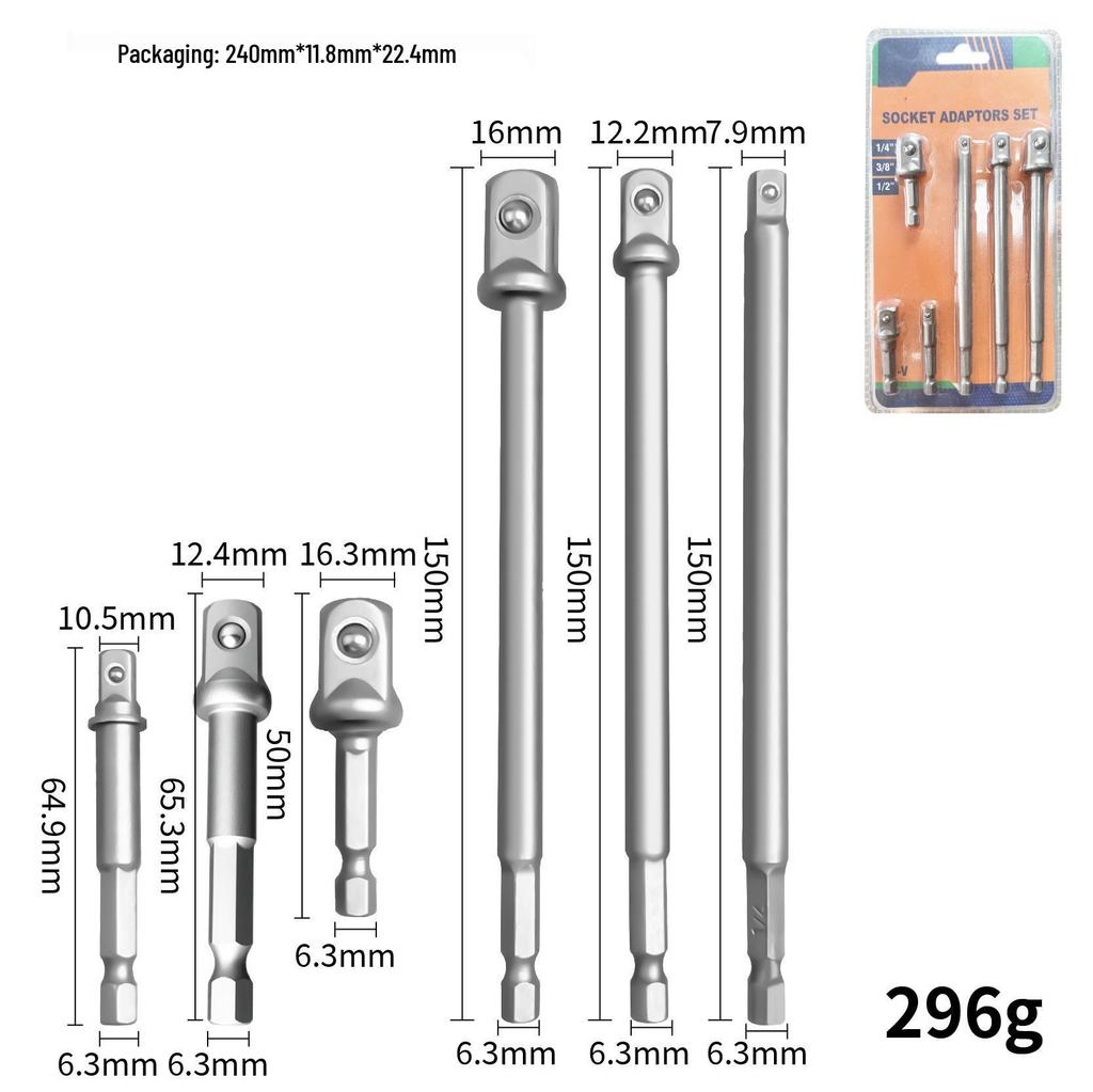 Kompakte, selbstverriegelnde Schraubendreher-Bit-Verlängerungsstange mit Doppelfunktion