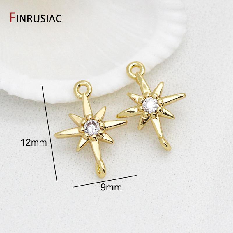 12*9mm Small Star Charm Connectors Accessories For Jewellery Making DIY Craft
