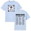 Bruno Mars The Romantic Tour 2026 New Date Tee Red Rose Vintage Graphic Print T Shirts High Quality Cotton Casual Unisex Clothes