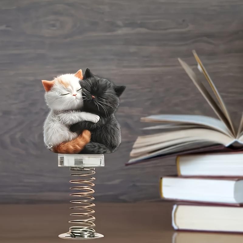 Car Dashboard Decorations Dancing Cats Dashboard Ornaments Car Interior Accessories Shaking Cats Bobblehead Car Decors