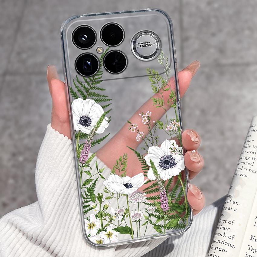 Covers For Xiaomi Poco F8 Ultra F8 F5 Pro F3 C50 C40 Mi Note 2 3 Transparent TPU Phone Case Cute Pet Dog Soft Silicone Dustproof Shell For Xiaomi Capa