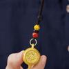 Zinc Zinc Zinc Alloy Lucky Pendant Rotatable Car Key Chain Cute Zodiac Keychain  Men