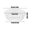6.3inch round Transparent bird feeder replacement, bird food and water bowl, bird feeder tray for outdoor garden Park Courtyard