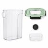 Airtight Pet Food Storage Container with Measuring Cup and Handle-