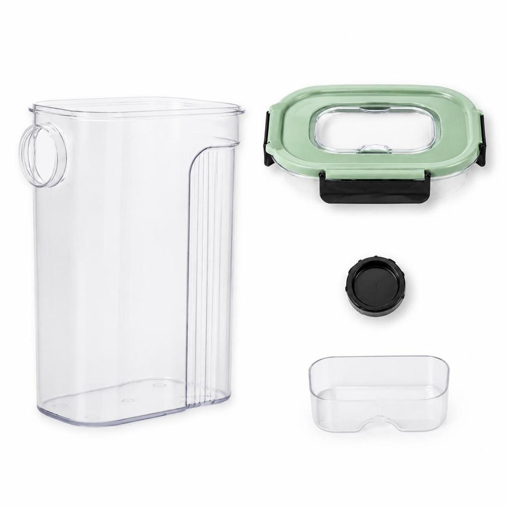 Airtight Pet Food Storage Container with Measuring Cup and Handle-