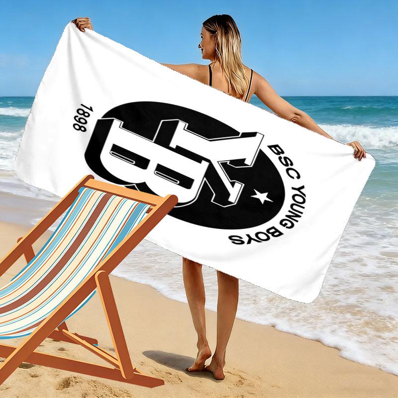 BSC Young Print Beach Towel, Large Soft Quick Dry Towel for Beach Camping Swimming