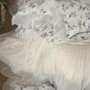 French Floral Lace Cotton 4-Piece Bedding Set