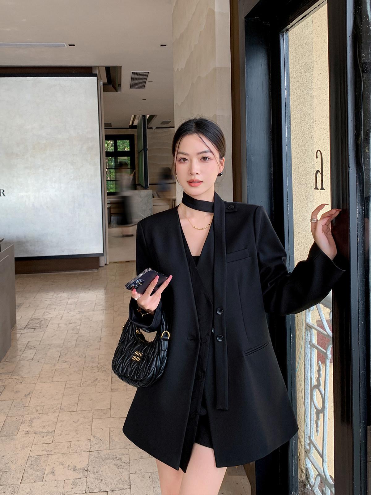 

Women s Mid-Length Suit Jacket - 2026 Trendy High-End Spring/Autumn Style 3XL