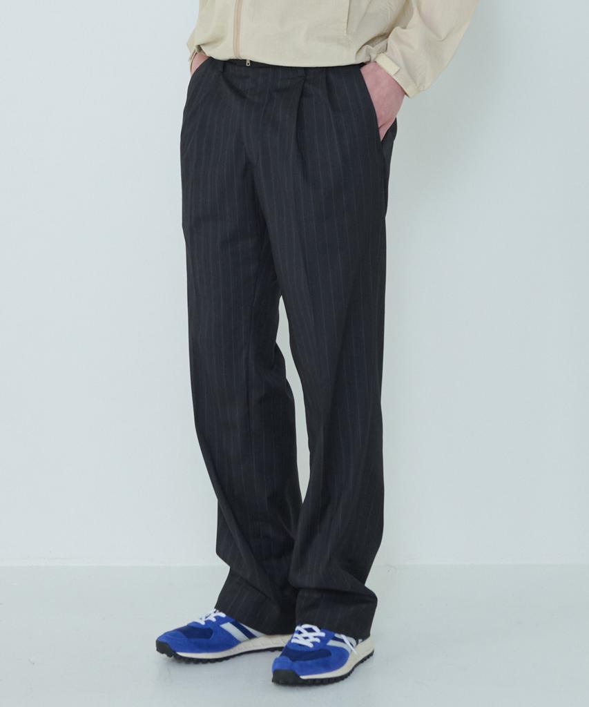 Deossingindeeodeeo Fine Pinstripe Slacks Black