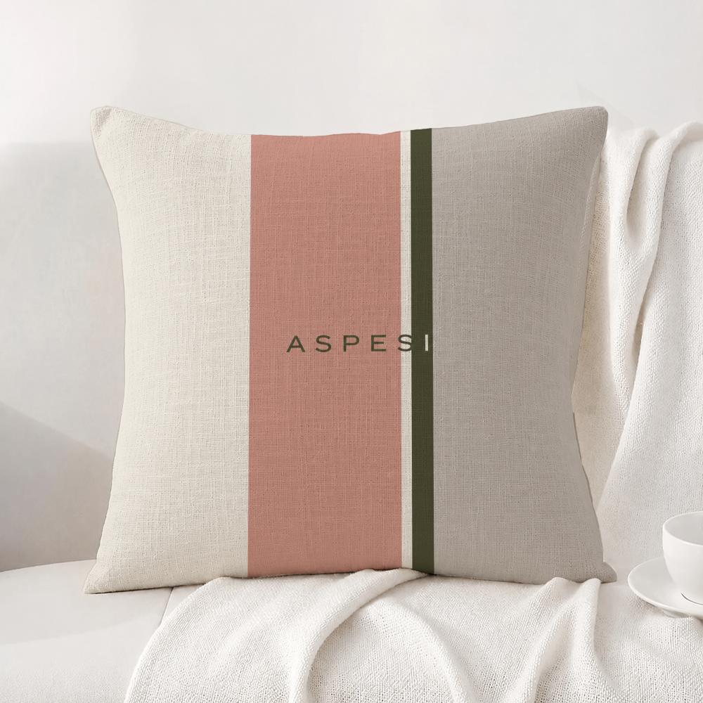 Brand Aspesi Cushion Cover Natural Linen Pillowcase Set AllinOne Decor Cushion Cover for Sofa Bedroom Chair