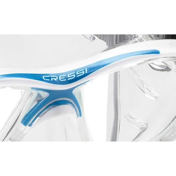 Masque de plongée - cressi - big eyes evolution - bleu - taille unique - adulte