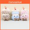 Adorable Fun Cake Keychain Plush Doll For Kids Brown Green Blue Pink 12cm