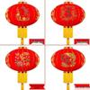 New Style Red Lantern with Lights for New Year and Spring Festival Decoration
