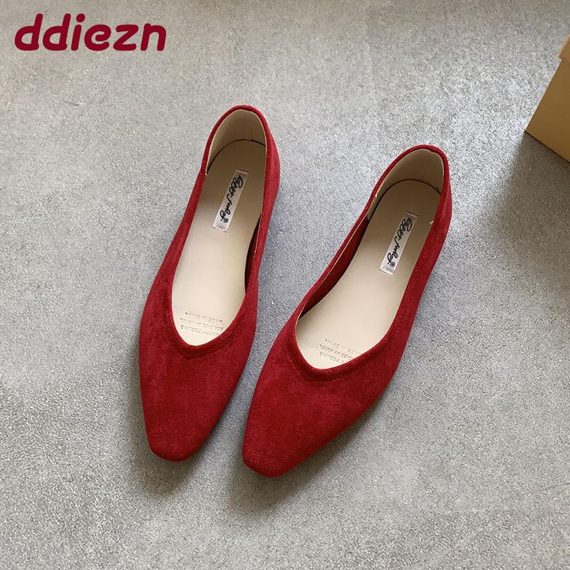 Fashion Fashion Shallow Ladies Low Heel Shoes New In Summer Spring Pointed Toe Female Slip On Footwear Flats With Shoes For Women