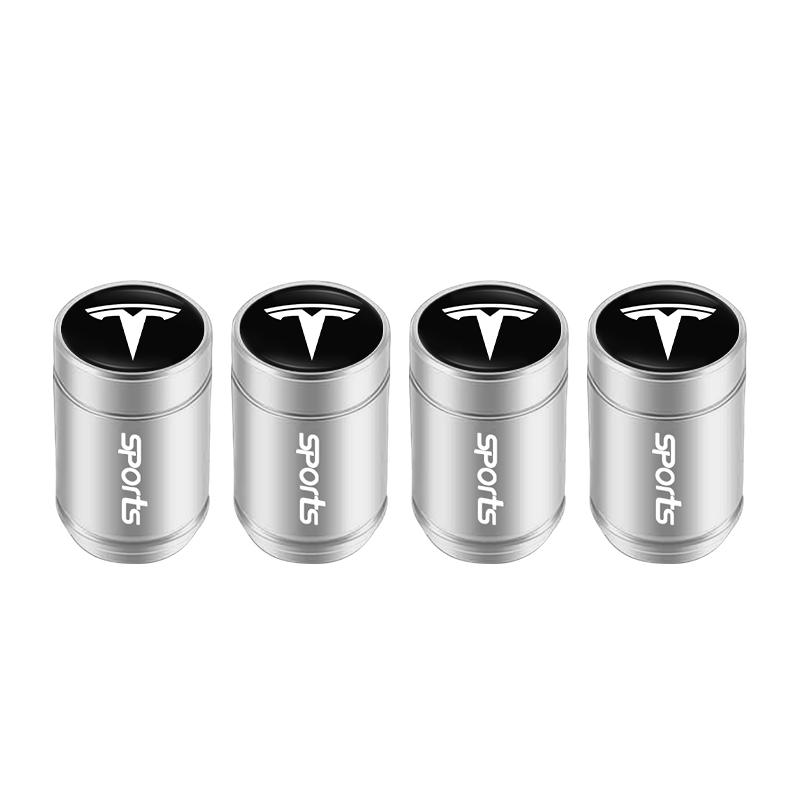 

4Pcs Car Wheel Tire Valve Cap Dustproof Cover Accessories For Tesla Model 3 Model X Model Y Model S Cybertruck Roadster SpaceX