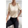 Tuta Corta Elegante Casual Estiva Monopezzo in Raso Liscio da Donna