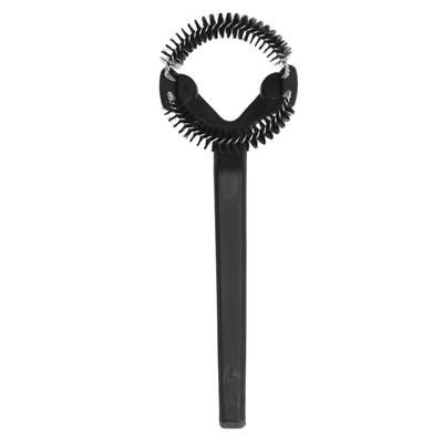 Coffee Machine Cleaning Brush Detachable Round Elbow Coffee Brush Short Handle Brew Head Cleaning