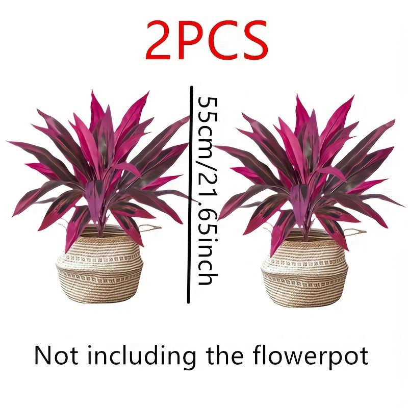 

2 шт. Растения Дерево Лилии Кровь Уличная Симуляция Зелени Искусственное Зеленое Растение Подходит для Украшения Внутреннего Наружного Декора - Без Контейнера 2pcs