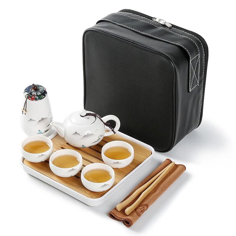 Portable Ceramic Kung Fu Travel Tea Set