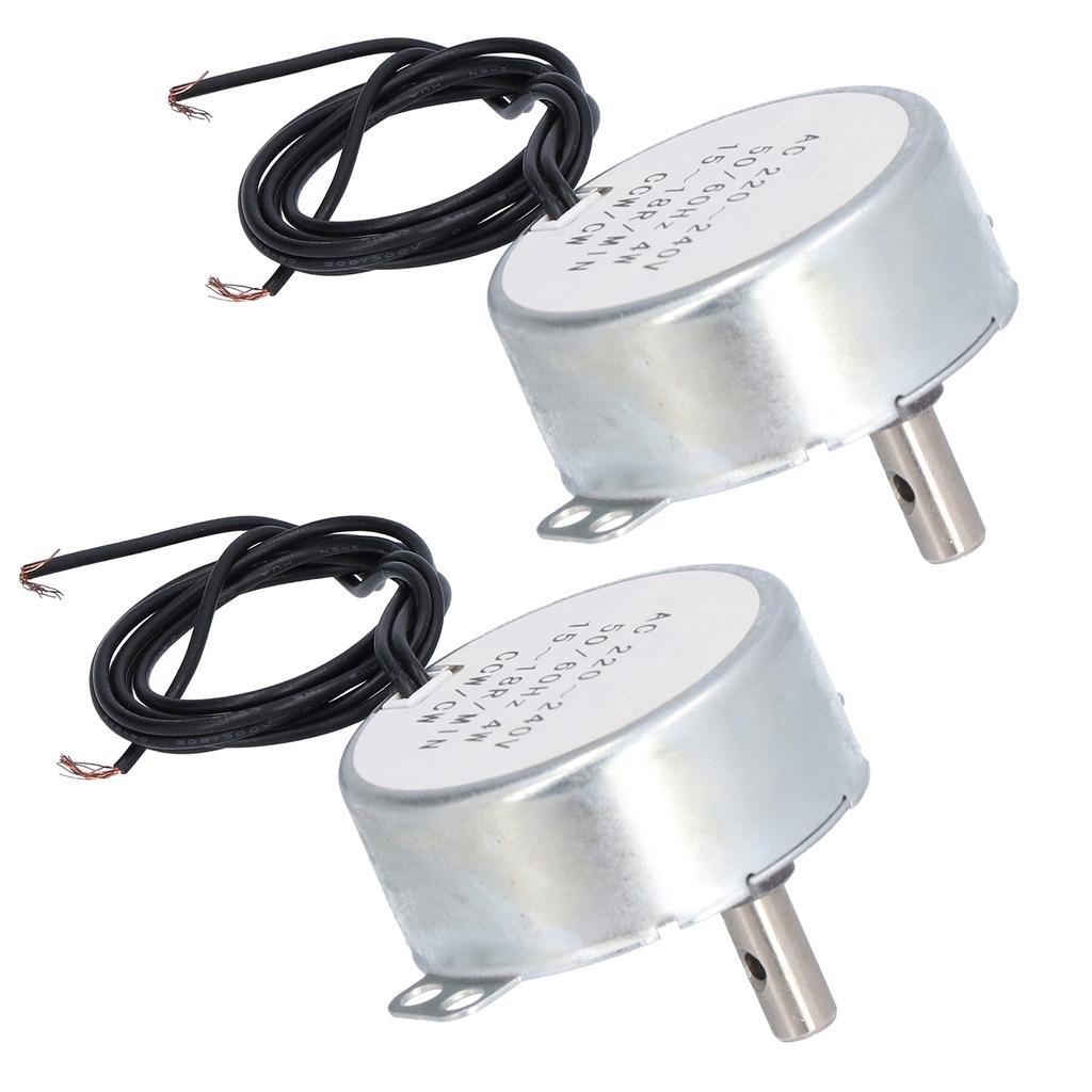 2 szt. Silnik Synchroniczny Mini 15‑18 obr./min Zestaw Akcesoriów do Rotacji CW CCW 4W AC220‑240V 50TYC