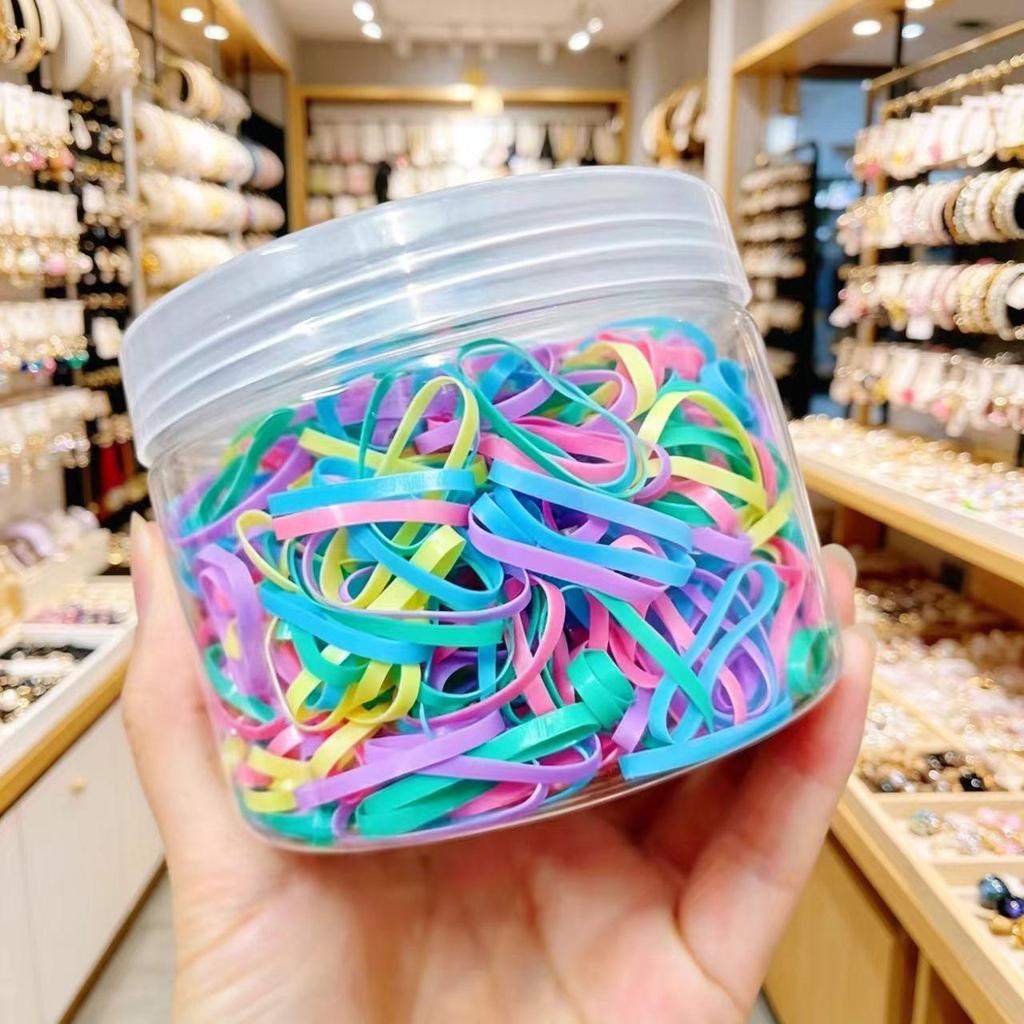 Dopamine Color Hair Ties for Kids: High Elasticity, Gentle On Hair, Canned for Convenience