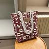 Canvas Bucket Tote Bag for Women, Large Capacity Casual Shoulder Handbag, Street Style Daily Commute Purse KTB